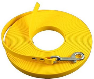 Bio-Leine Biothane Schleppleine gelb 12 m für Hunde ab 35 kg - 12 m – Bild 1 von 3