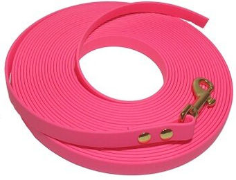 Bio-Leine Biothane Schleppleine leuchtendes Rosa 3 m - 3 m – Bild 1 von 3