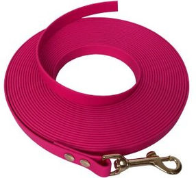 Bio-Leine Biothane Schleppleine magentarot 7,5 m für Hunde 15-25 kg - 7,5 m – Bild 1 von 3