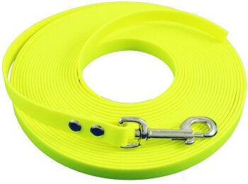 Bio-Leine Biothane Schleppleine neon gelb 15 m für Hunde ab 35 kg - 15 m – Bild 1 von 3