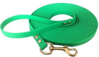 bio-leine Biothane Schleppleine neon grün 5 m für Hunde ab 35 kg - 5 m – Bild 1 von 3