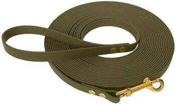 bio-leine Biothane Schleppleine oliv 10 m für Hunde ab 35 kg - 10 m – Bild 1 von 3