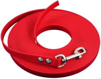 bio-leine Biothane Schleppleine rot 10 m für Hunde 15-25 kg - 10 m – Bild 1 von 3