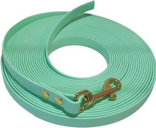 bio-leine Biothane Schleppleine seegrün 10 m für Hunde ab 35 kg - 10 m – Bild 1 von 3