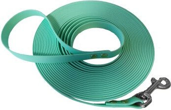 Bio-Leine Biothane Schleppleine seegrün 12 m für Hunde ab 35 kg - 12 m – Bild 1 von 3