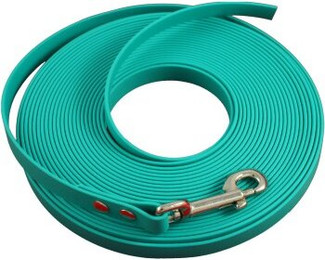 Produktbild von Bio-Leine Biothane Schleppleine türkis 15 m für 15-25 kg Hunde - 15 m