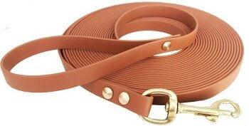 Bio-Leine Schleppleine Biothane braun/caramell 15 m - 15 m – Bild 1 von 3