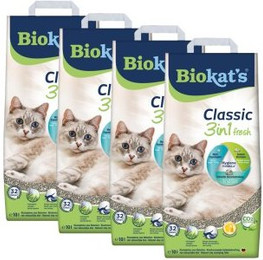 Produktbild von Biokat's Classic 3in1 fresh Katzenstreu - 4 x 18 l