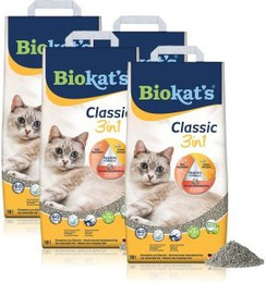 Produktbild von Biokat's Classic 3in1 Katzenstreu - 4 x 18 l
