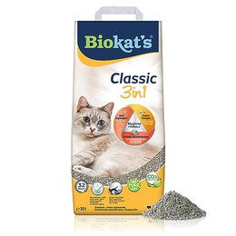 Produktbild von Biokat's Classic 3in1 Klumpende Katzenstreu ohne Duft - 10 l