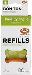Produktbild von Biologisch abbaubare Hundekotbeutel - UNITED PETS - Bon Ton Regular - Ultra-reißfest - 30 Beutel - Praktisch