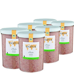 Produktbild von BIOPUR Bio Nassfutter für Katzen Huhn & Reis - 6 x 370 g