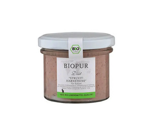 Produktbild von Biopur Nassfutter für Katzen Struvit-Harnsteinen Diätfutter im Glas 100g - Sparpaket: 6 x 100g