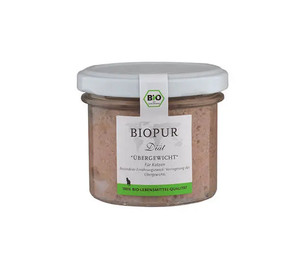 Produktbild von Biopur Nassfutter für Katzen Übergewicht-Diätfutter im Glas 100g