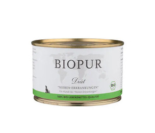 Produktbild von Biopur Nieren-Diätfutter Bio-Nahrung zur Unterstützung der Nierenfunktion - 12 x 400 g