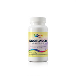 Produktbild von BioPure Knoblauchkapseln High Allicin II – Hochkonzentriert & Geruchsarm (90 Kapseln)
