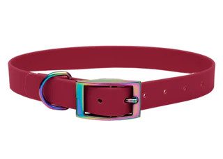 Produktbild von Biothane Halsband Bordeaux - Gold XL (49-59cm)