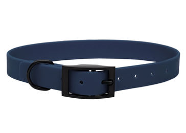 Produktbild von Biothane Halsband Dark Blue - XS (20-25cm) silber
