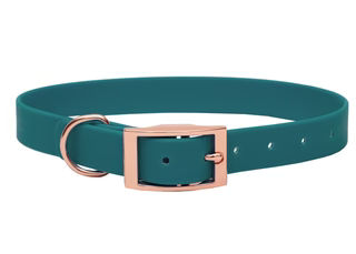 Produktbild von Biothane Halsband Green - Rosegold XS (20-25cm)