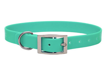 Produktbild von Biothane Halsband Mint XXL (59-69cm) / Silber
