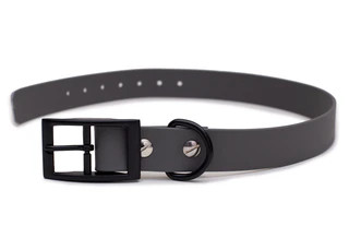 Produktbild von Biothane Halsband Stone Schwarz L (39-49cm)