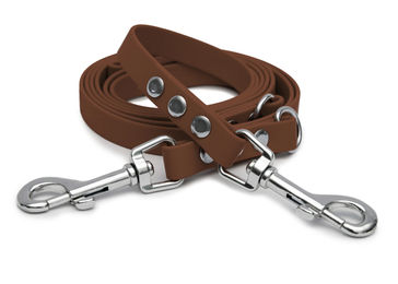 Produktbild von Biothaneleine Braun 25mm / Rosegold