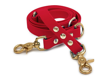 Produktbild von Biothaneleine Magenta 20mm / Gold