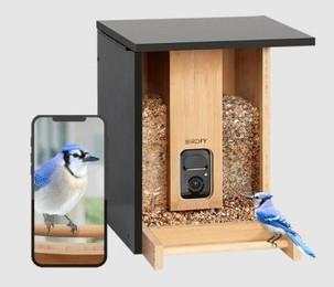 Produktbild von BIRDFY Futterautomat Bamboo AI
