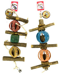 Produktbild von Birrdeeez Spielzeug für Vögel Double Circus Ball & Sekelbos