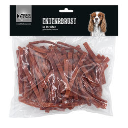 Produktbild von BLACK CANYON DOG Entenbrust in Streifen – Hochwertiger Hundesnack