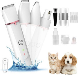 Produktbild von BlingBin 4-in-1 Hundeschermaschine leise mit Multifunktions-Schneidköpfen