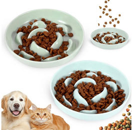 BlingBin Antischlingnapf Anti Schling Napf für Katzen, Slow Feeder Katzen rutschfest, Melamin, Ultra-Dauerhaft & Leicht zu Reinigen, Ideal für Alle Katzengrößen – Bild 1 von 5