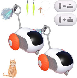 Produktbild von BlingBin Elektrisches Katzenspielzeug mit Fernbedienung und Federn