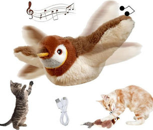 Produktbild von BlingBin Elektrisches Katzenspielzeug Vogel mit Katzenminze