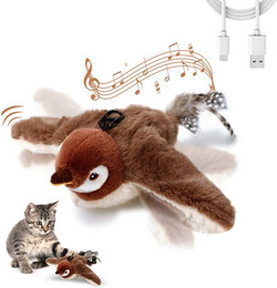 Produktbild von BlingBin Elektrisches Katzenspielzeug Vogel mit Katzenminze