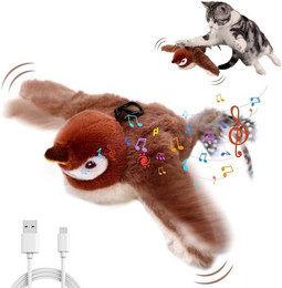 Produktbild von BlingBin Elektrisches Katzenspielzeug Vogel mit Katzenminze