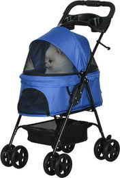 Produktbild von BlingBin Hundebuggy Zusammenklappbarer Hundewagen, Haustierwagen, Katzenwagen,