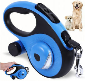 Produktbild von BlingBin Hundeleine Automatische Leine mit Kotbeutelhalterung, Führleine, Trainingsleine, ABS+TPE (1er Set, 1-tlg., 8 m lange Rollleine Hundeleine), für Training und Spaziergänge, für kleine, mittelgroße und große Hunde