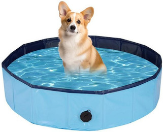 Produktbild von BlingBin Hundepool Faltbarer Swimmingpool für Hunde - 80 cm
