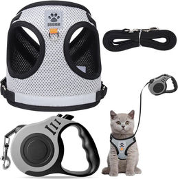 Produktbild von BlingBin Katzen-Geschirr Anti-Ausbruch Katzengeschirr (mit Leine),