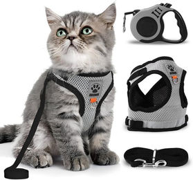 Produktbild von BlingBin Katzen-Geschirr Katzengeschirr mit Leine Ausbruchsicher,