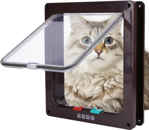 Produktbild von BlingBin Katzenklappe Große Katzenklappe XL Hundeklappe 4 Wege Magnet