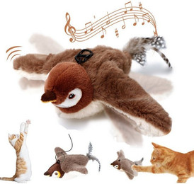 Produktbild von BlingBin Katzenspielrad Flapping Interaktives Vogelspielzeug