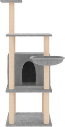 Produktbild von BlingBin Kratzbaum Katzenbaum mit Kuschelhöhle und Sisal-Kratzsäulen