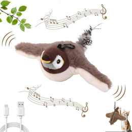 Produktbild von BlingBin Tier-Intelligenzspielzeug Interaktives Katzenspielzeug Vogel mit