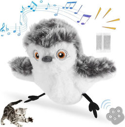 Produktbild von BlingBin Tierkuscheltier Katzenspielzeug Vogel mit Zwitschern,