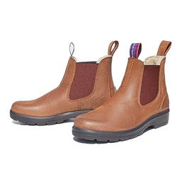 Produktbild von Blue Heeler Damen Chelsea Boots Brisbane mit Lammfell Cognac