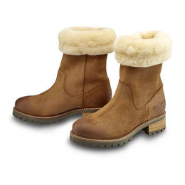 Produktbild von Blue Heeler Damen Chelsea Boots Miracat Sheepskin Ockerbraun