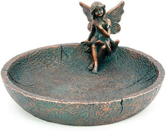 Produktbild von Blümelhuber Vogeltränke für Wildvögel und Insekten mit Elfen Deko - 0,5 l