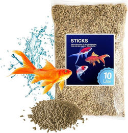 Blumixx Teichsticks - Premium Futter für Fische, Teichfutter für: Fisch, Schwimmfähige Sticks - kontrollierte Fütterung - Nicht trübend – Bild 1 von 5